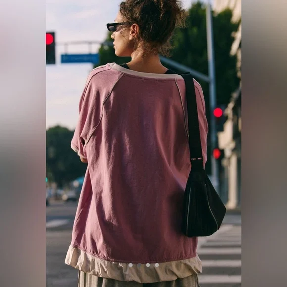 NWOT Free People FP Movement Baseline Solid Tee - Picture 2 of 7